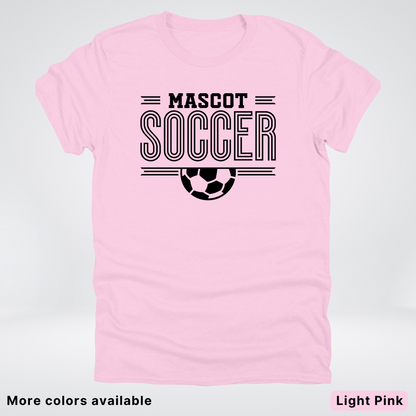 Custom Mascot – Black Design 15 - Soccer T-Shirt