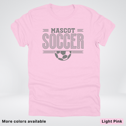 Custom Mascot – Gray Design 14 - Soccer T-Shirt