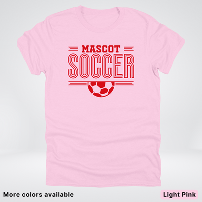Custom Mascot – Red Design 18 - Soccer T-Shirt