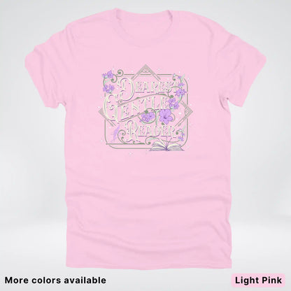 Dearest Gentle Reader – Vintage Floral Book Lover Graphic - T-Shirt