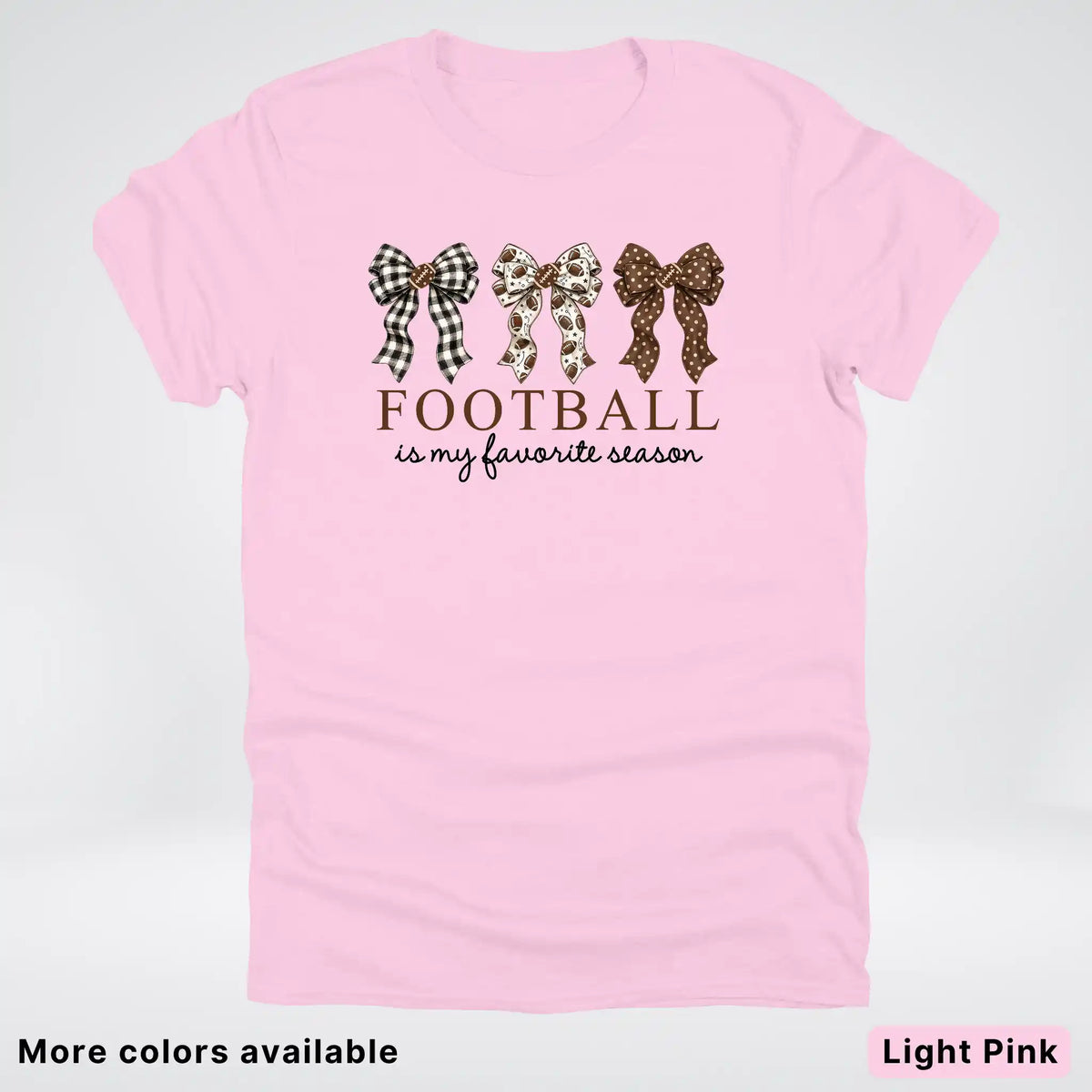 Football Is My Favorite Season – Game Day Bow T-Shirt