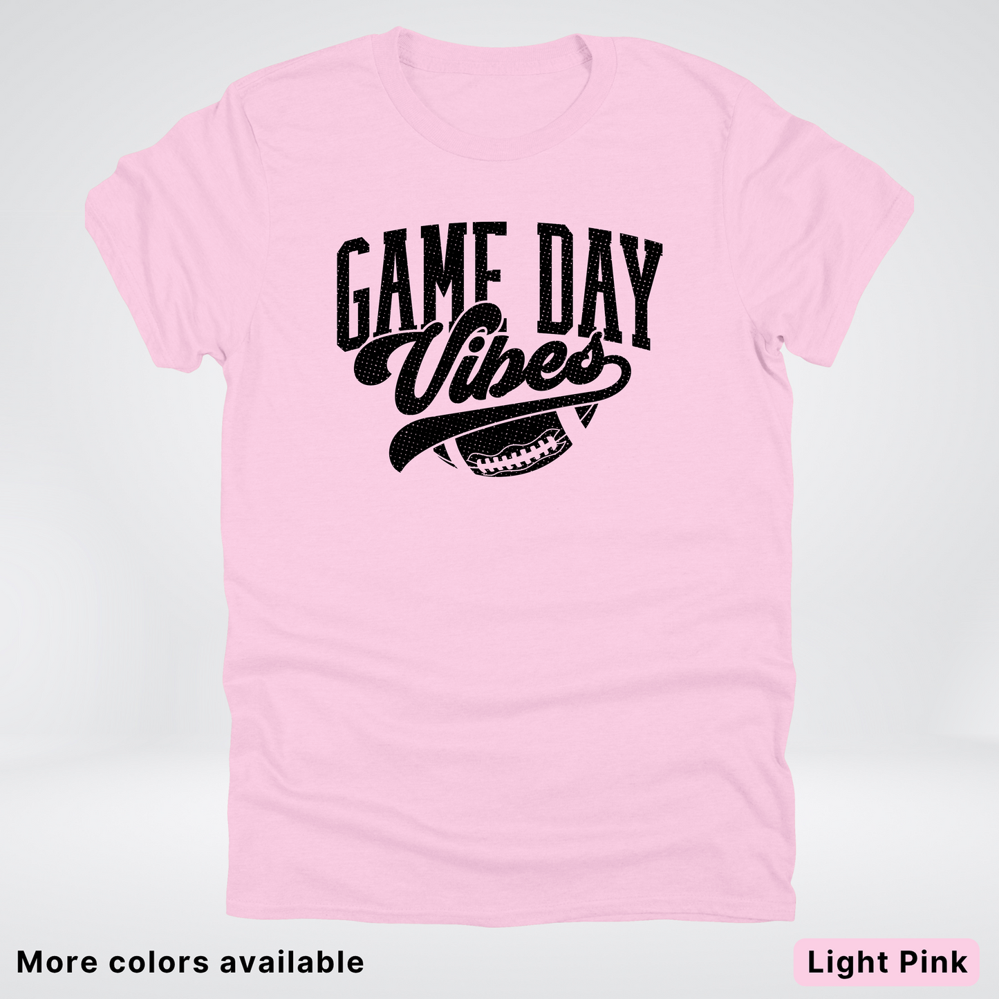 Game Day Vibes - Black Design 2 - Football T-Shirt