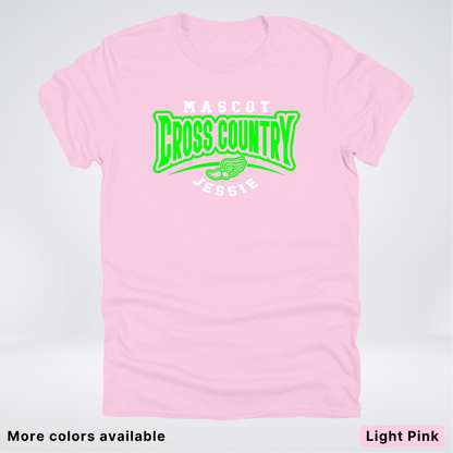 Custom Mascot & Name – Green Design – Cross Country 09 - T-Shirt