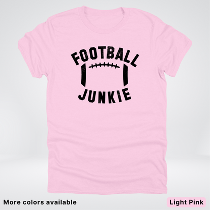 Football Junkie – Black Design - T-Shirt