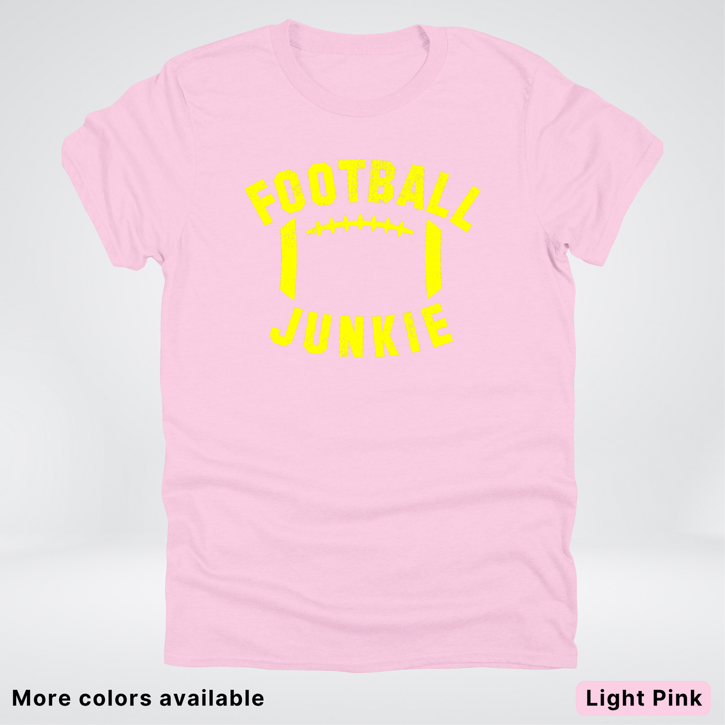 Football Junkie – Yellow Design - T-Shirt