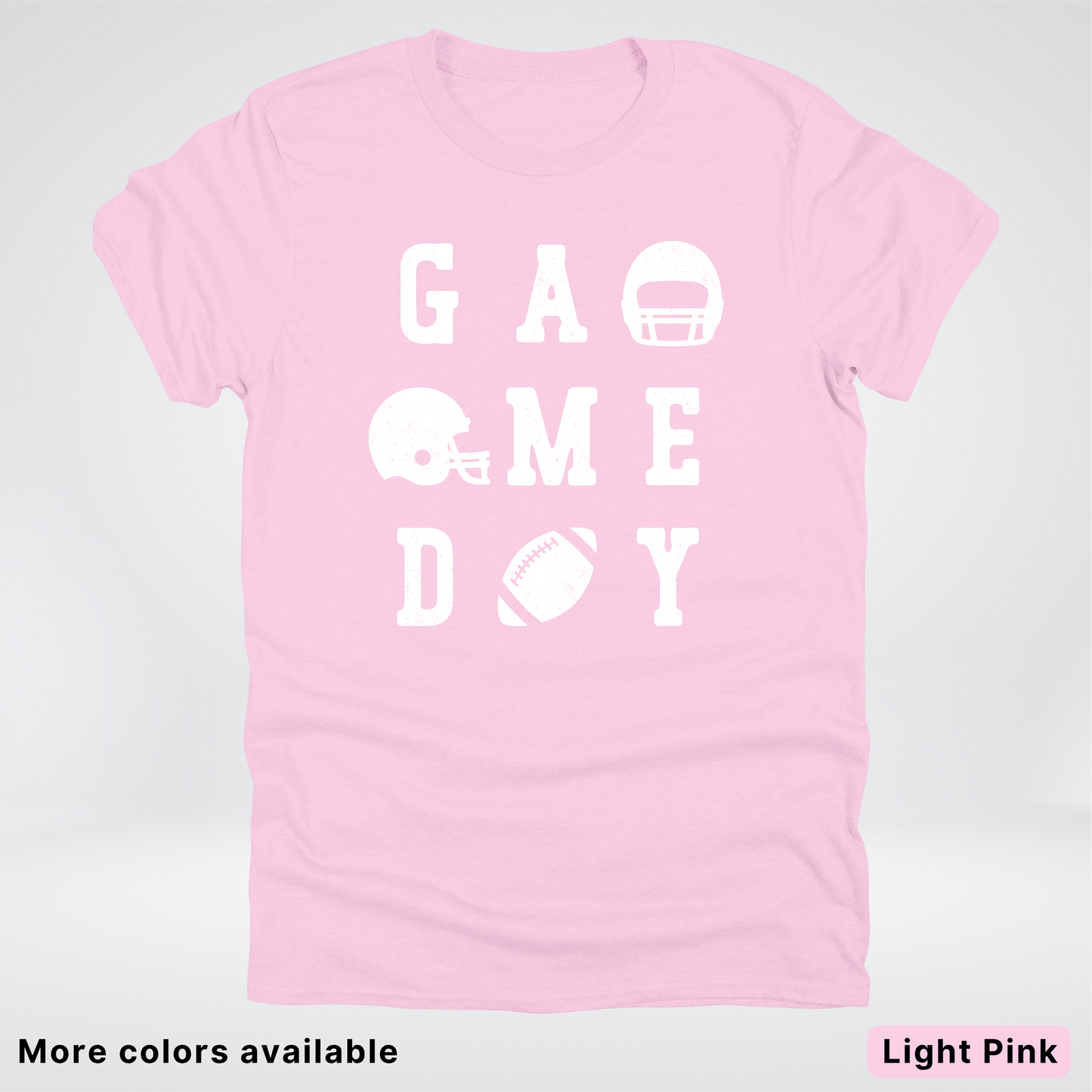 Game Day Football 3 x 3  – White Design  – T-Shirt