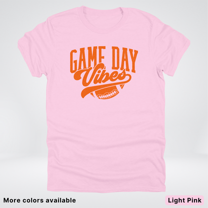 Game Day Vibes – Orange Design - Football  - T-Shirt