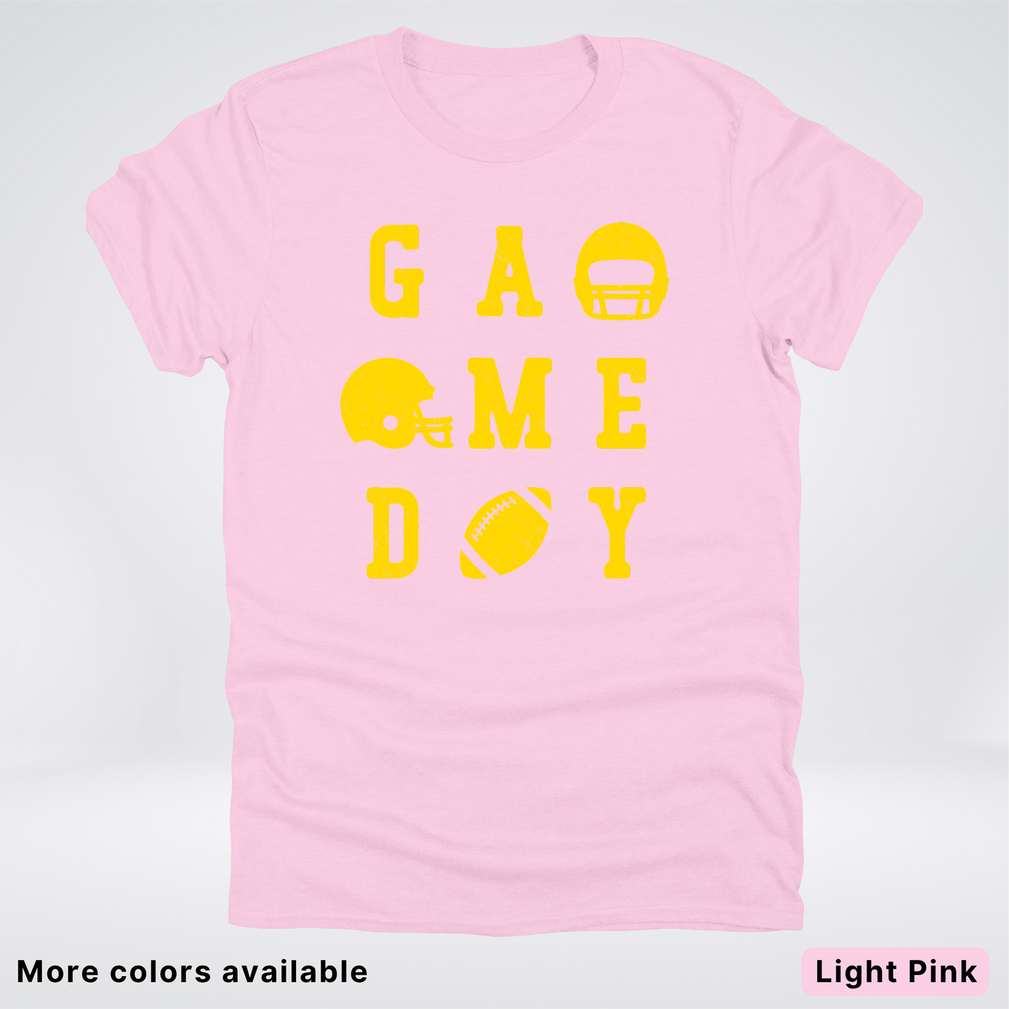 Game Day Football 3 x 3 - Gold Design - T-Shirt