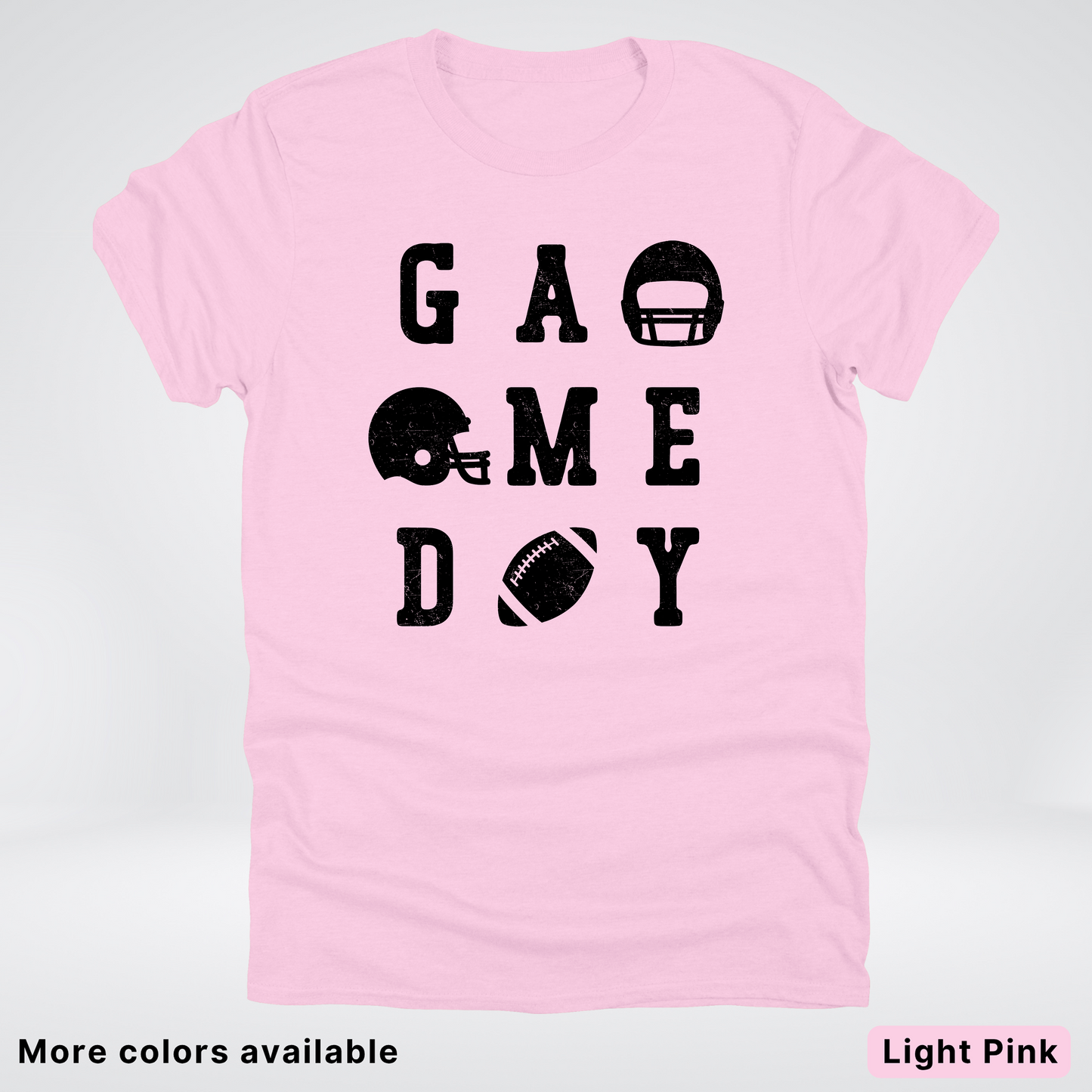 Game Day Football 3 x 3 - Black Design - T-Shirt