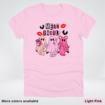 Mean Ghouls Pink Ghosts - T-Shirt