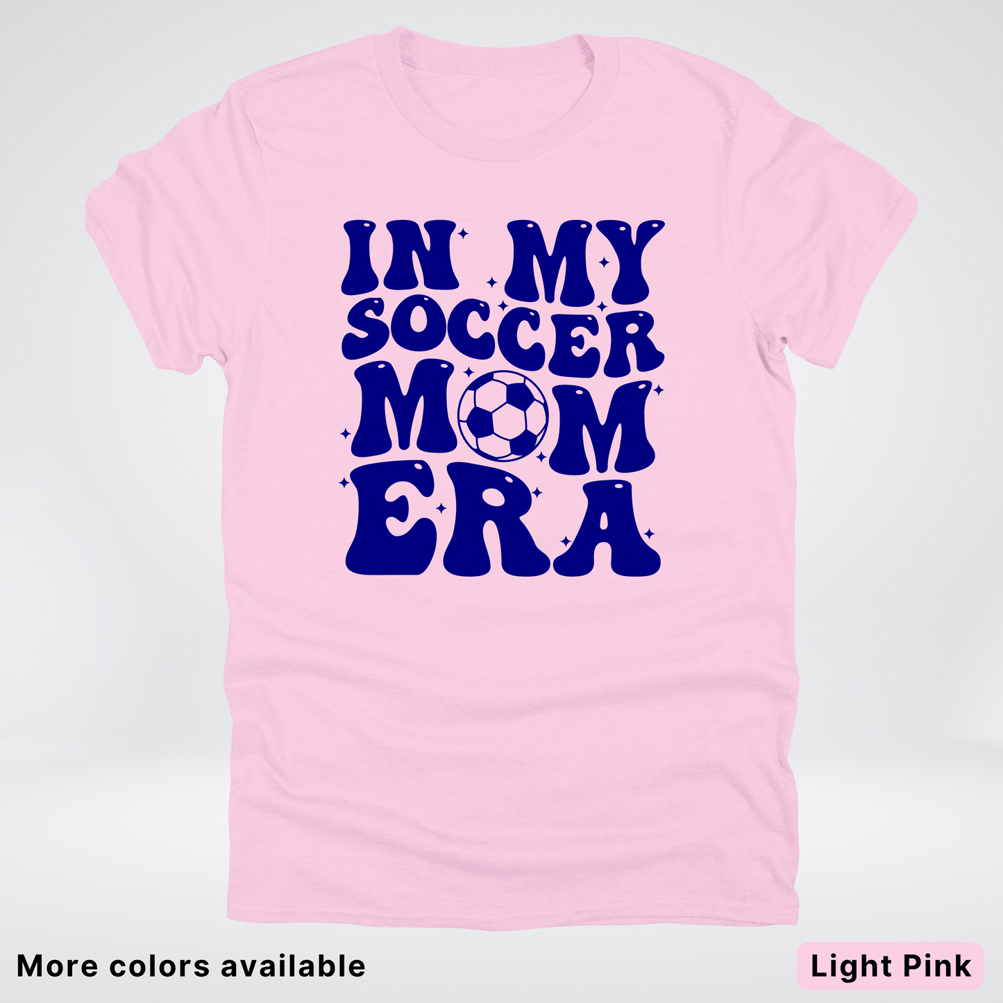 In My Soccer Mom Era – Navy Design - T-Shirt