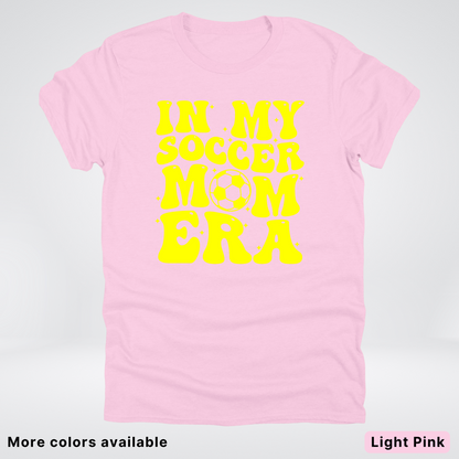 In My Soccer Mom Era – Yellow Design - T-Shirt