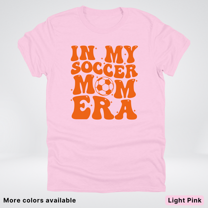 In My Soccer Mom Era – Orange Design - T-Shirt