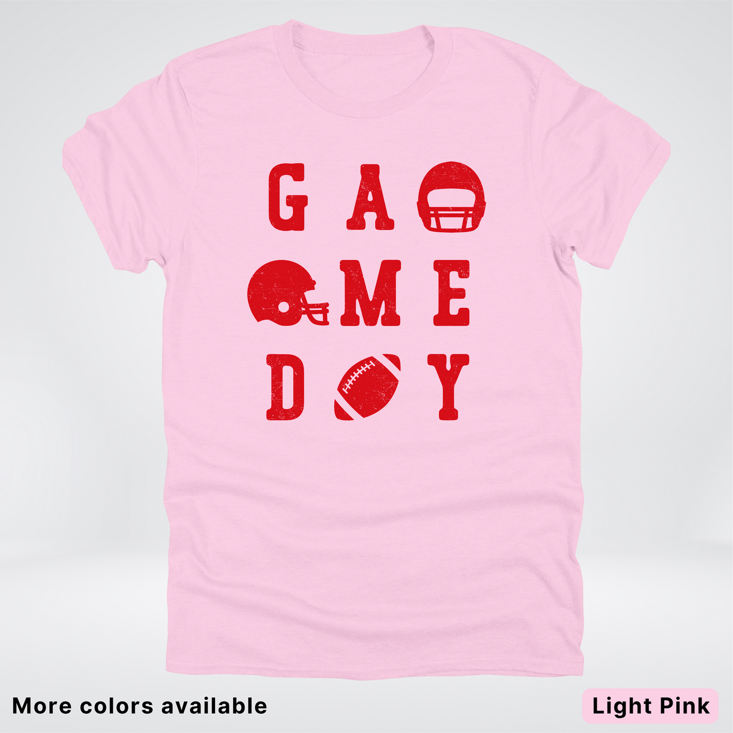 Game Day Football 3 x 3 - Red Design - T-Shirt