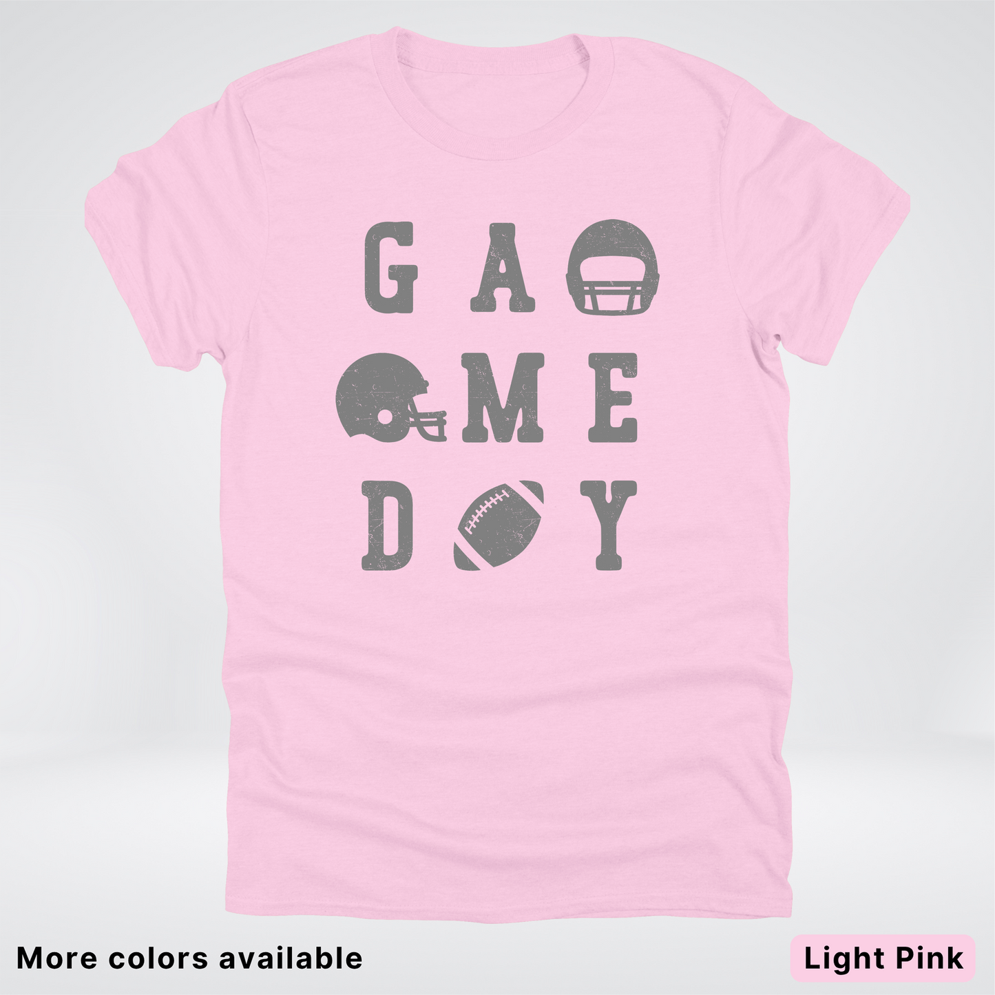 Game Day Football 3 x 3 - Gray Design  - T-Shirt