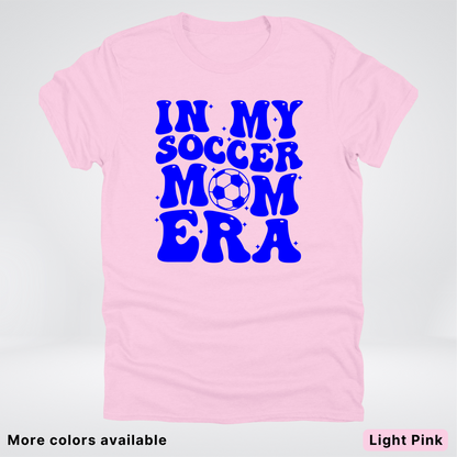 In My Soccer Mom Era – Blue Design - T-Shirt