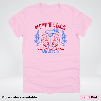 Red White And Boozy 4th Of July T-Shirt
