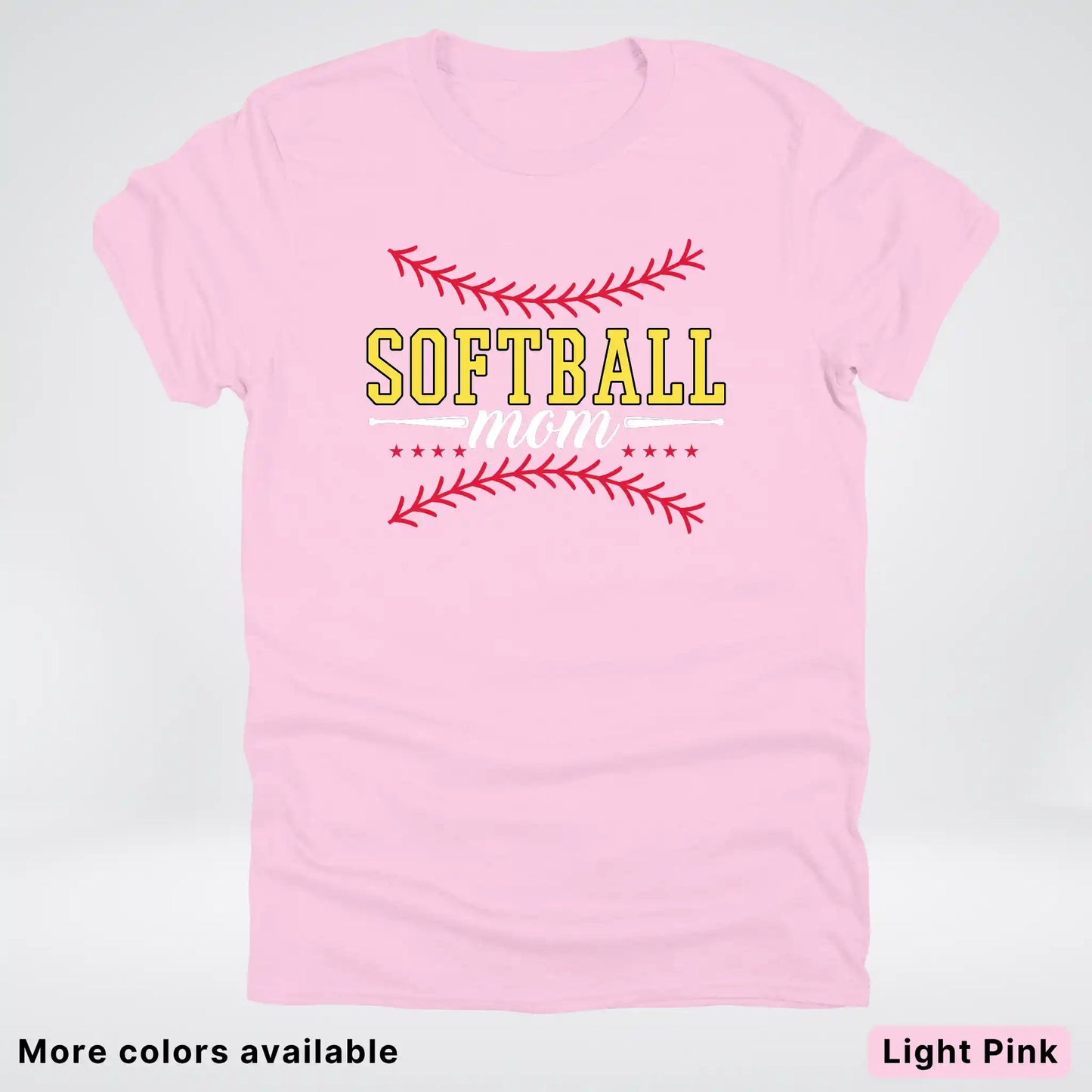 Softball Mom - White Design - T-Shirt