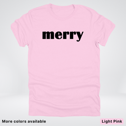 Merry - Black Design - T-Shirt