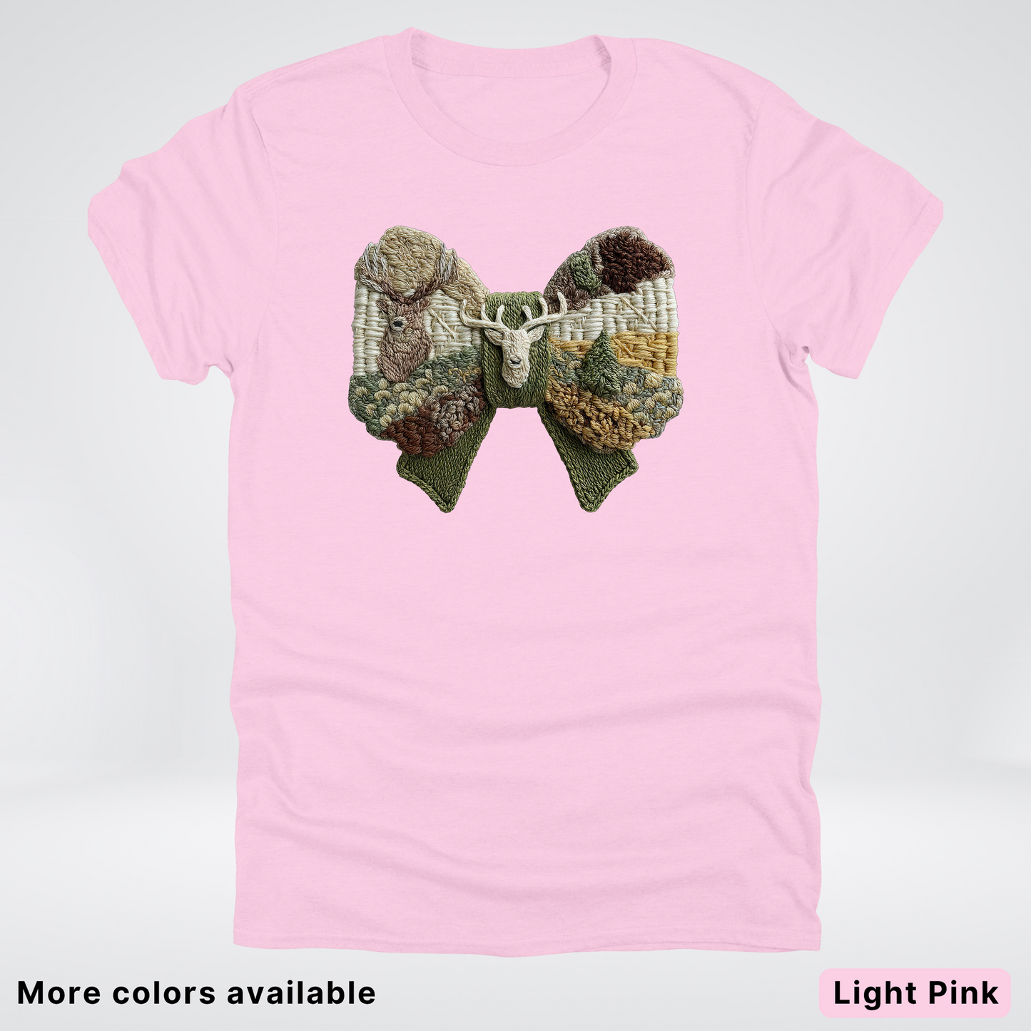 Rocking Horse Holiday Bow – Hook Yard Faux Look - T-Shirt