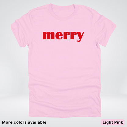 Merry - Red Design - T-Shirt