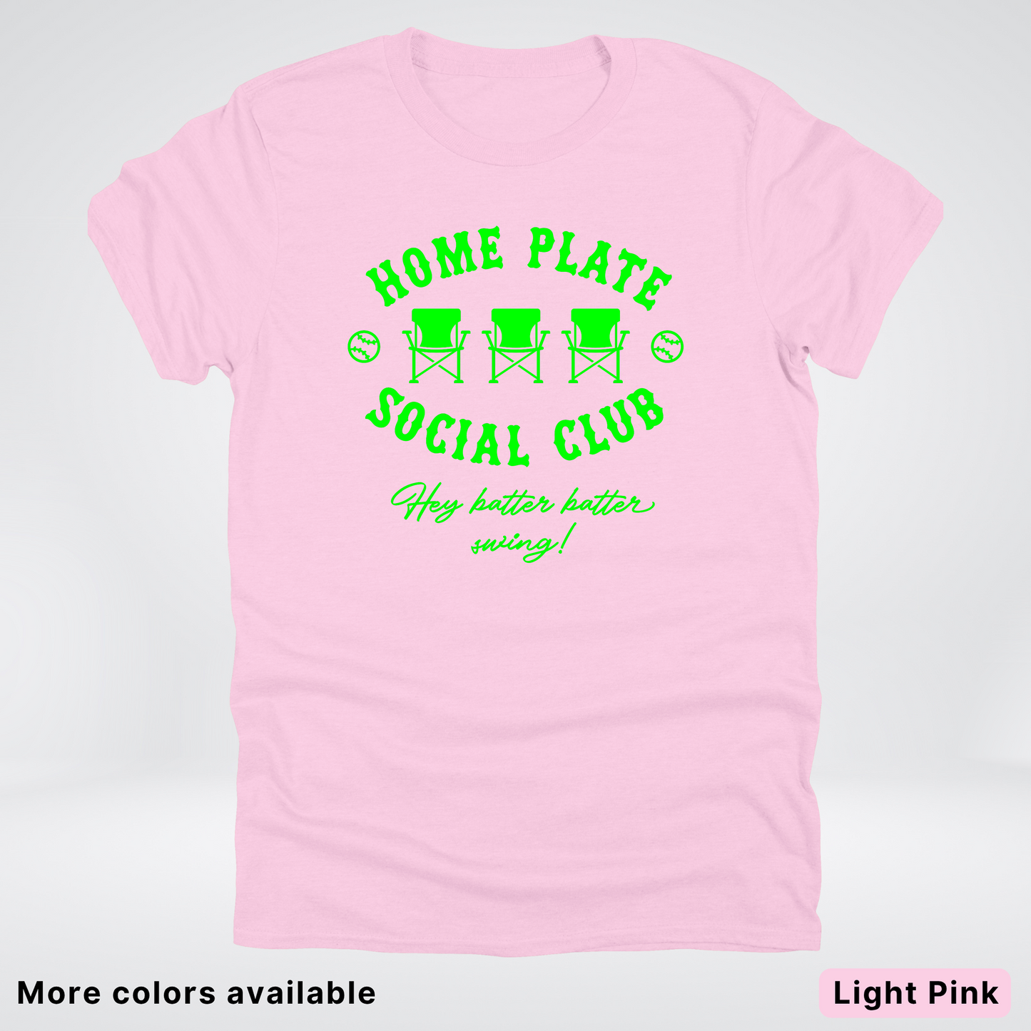 Home Plate Social Club – Green Design - T-Shirt