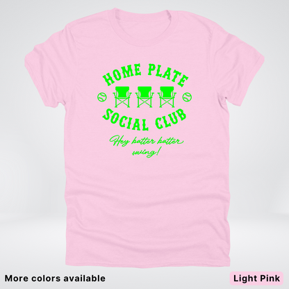 Home Plate Social Club – Green Design - T-Shirt