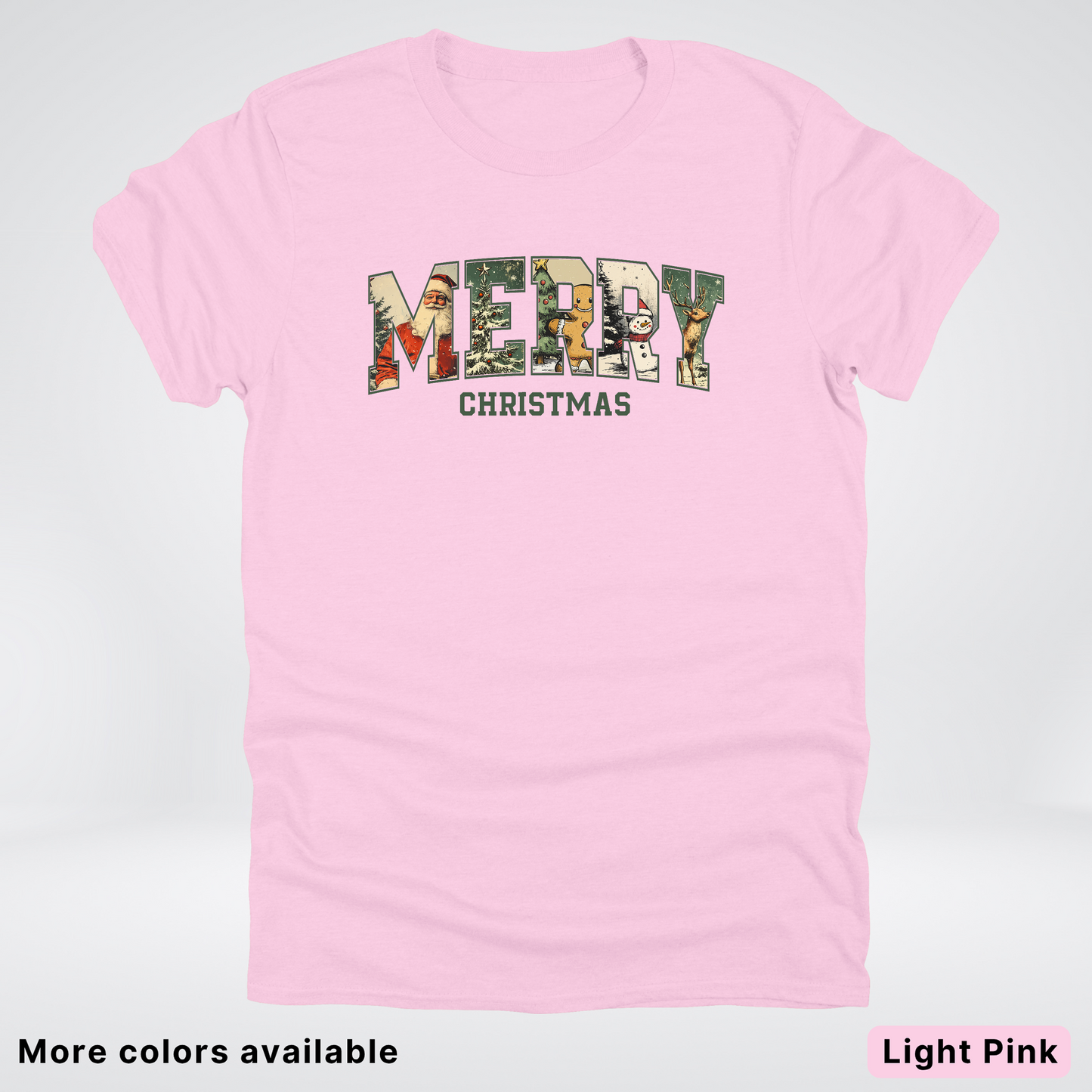 Vintage Merry Christmas Varsity - T-Shirt