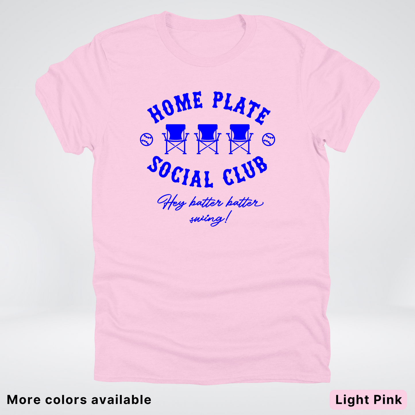 Home Plate Social Club – Blue Design - T-Shirt