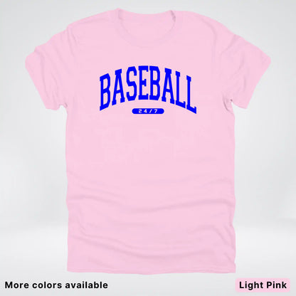 Baseball 24/7 – Blue Design - T-Shirt