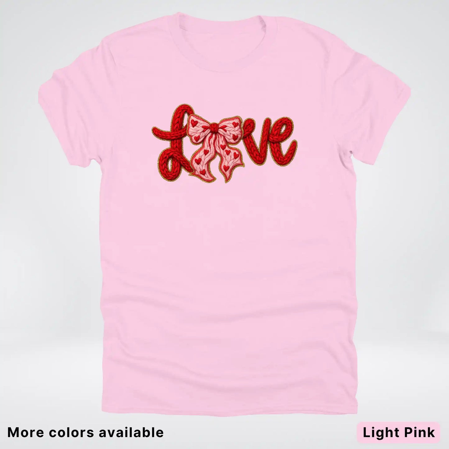 Love Bow Hook Yard Faux - T-Shirt