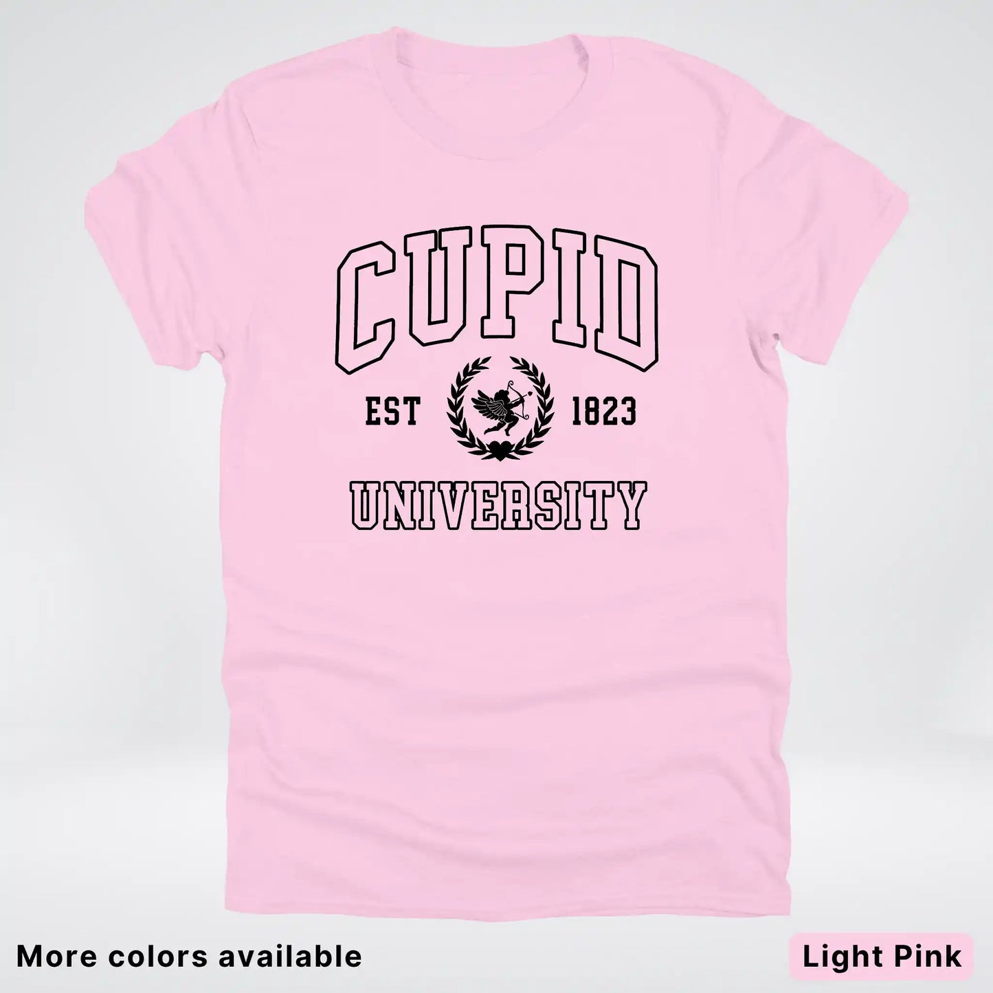 Cupid University Est 1823 - Black Design - T-Shirt