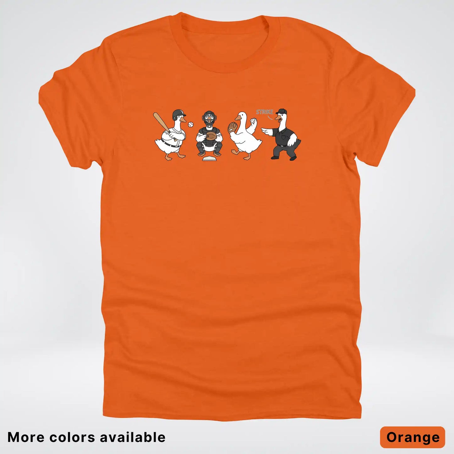 Baseball Goose Squad – Funny Baseball Goose Graphic T-Shirt