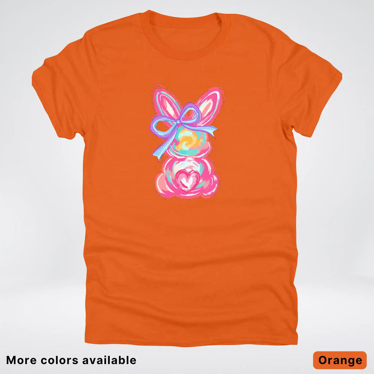 Coquette Easter Bunny – Pastel Bow Bunny Spring Graphic - T-Shirt