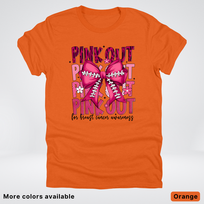 Coquette Football Laced Pink Out - T-Shirt