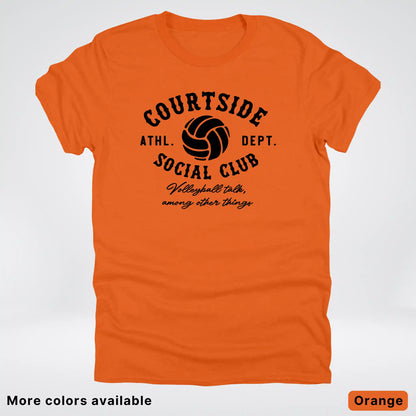 Courtside Social Club – Black Design – Volleyball - T-Shirt