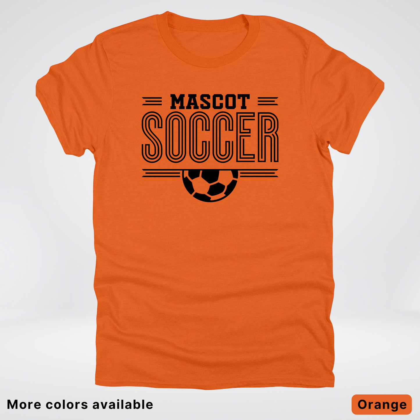 Custom Mascot – Black Design 15 - Soccer T-Shirt