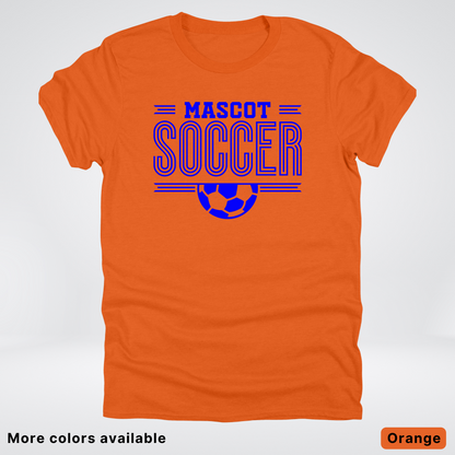 Custom Mascot – Blue Design 16 - Soccer T-Shirt