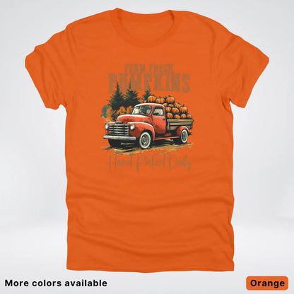 Farm Fresh Pumpkins Hand Picked Daily T-Shirt
