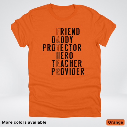 Father Crossword - Black Design – Father’s Day T-Shirt
