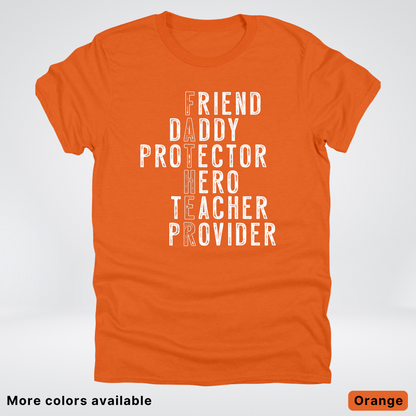 Father Crossword - White Design – Father’s Day T-Shirt