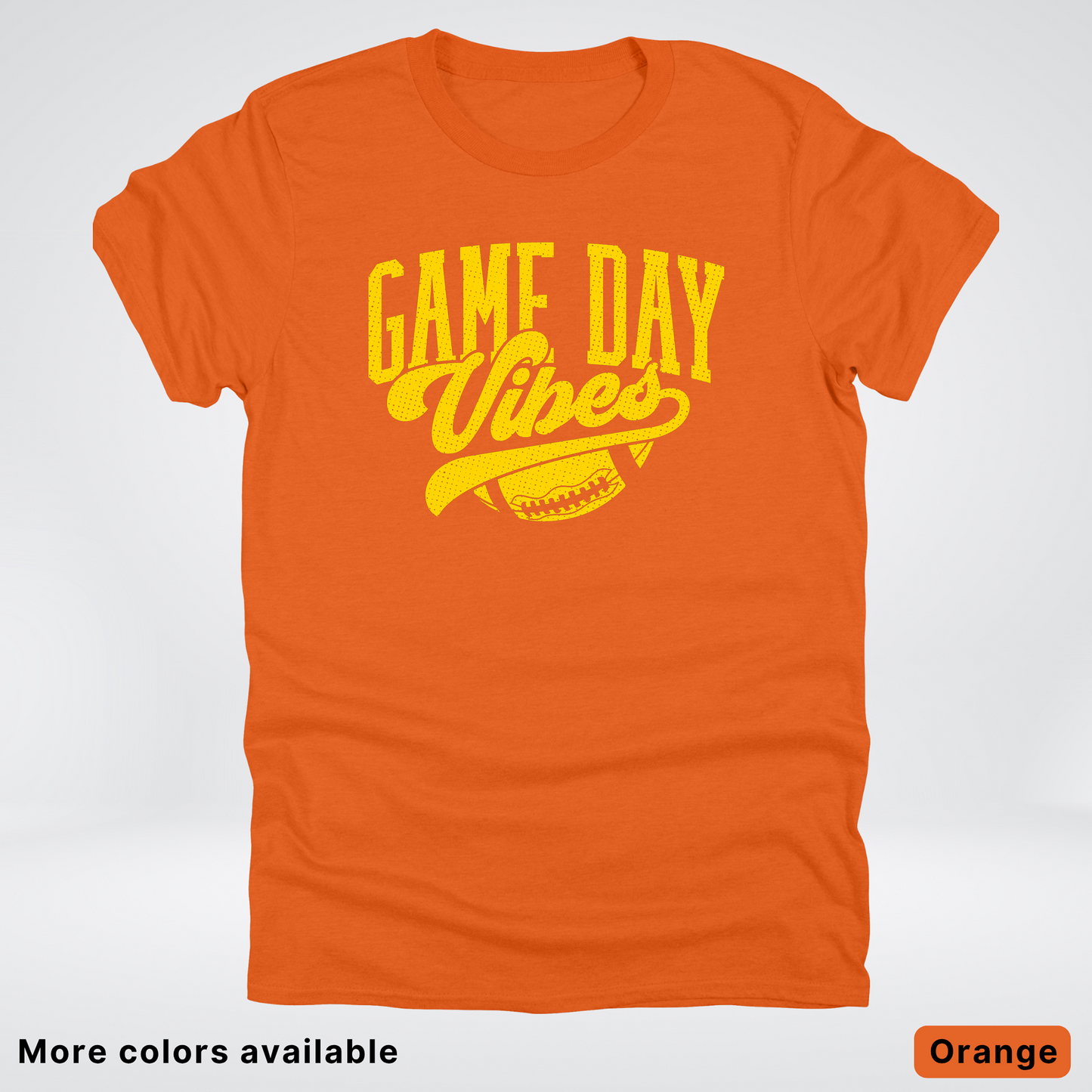 Game Day Vibes - Gold Design - Football T-Shirt