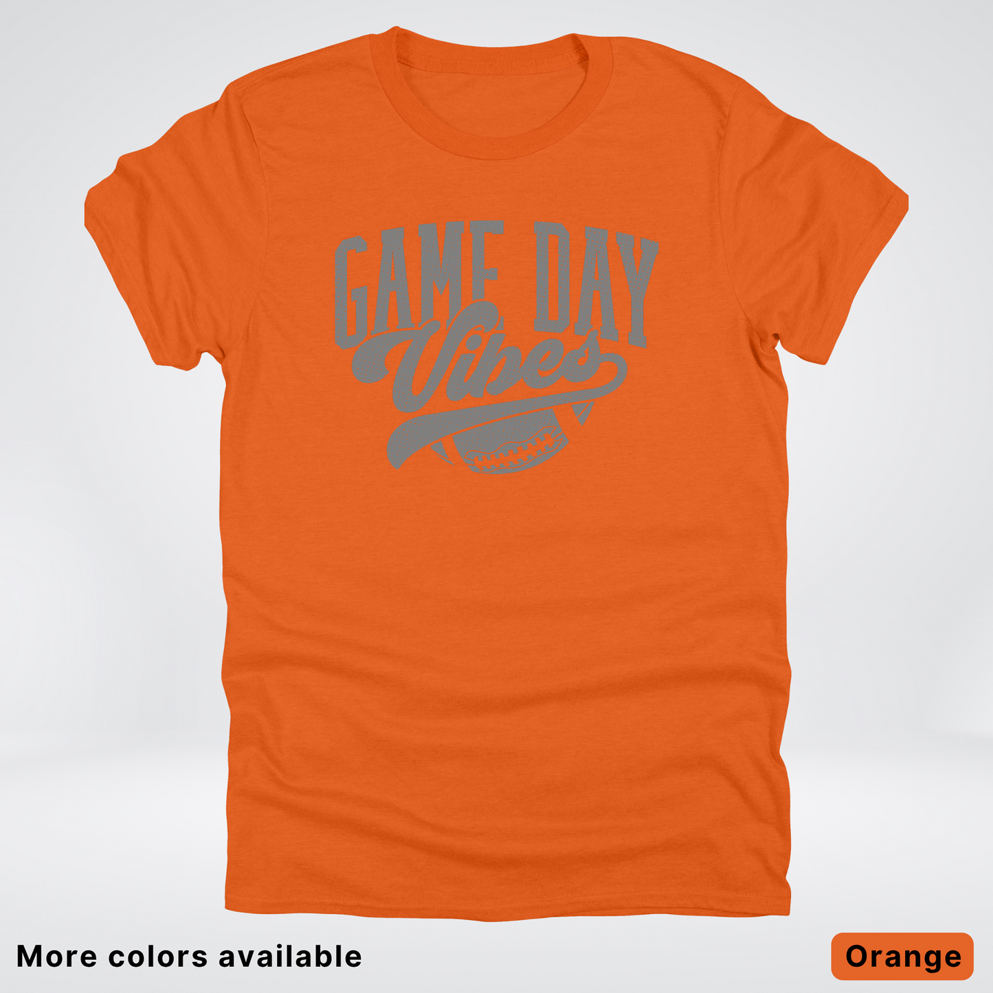 Game Day Vibes - Gray Design - Football T-Shirt