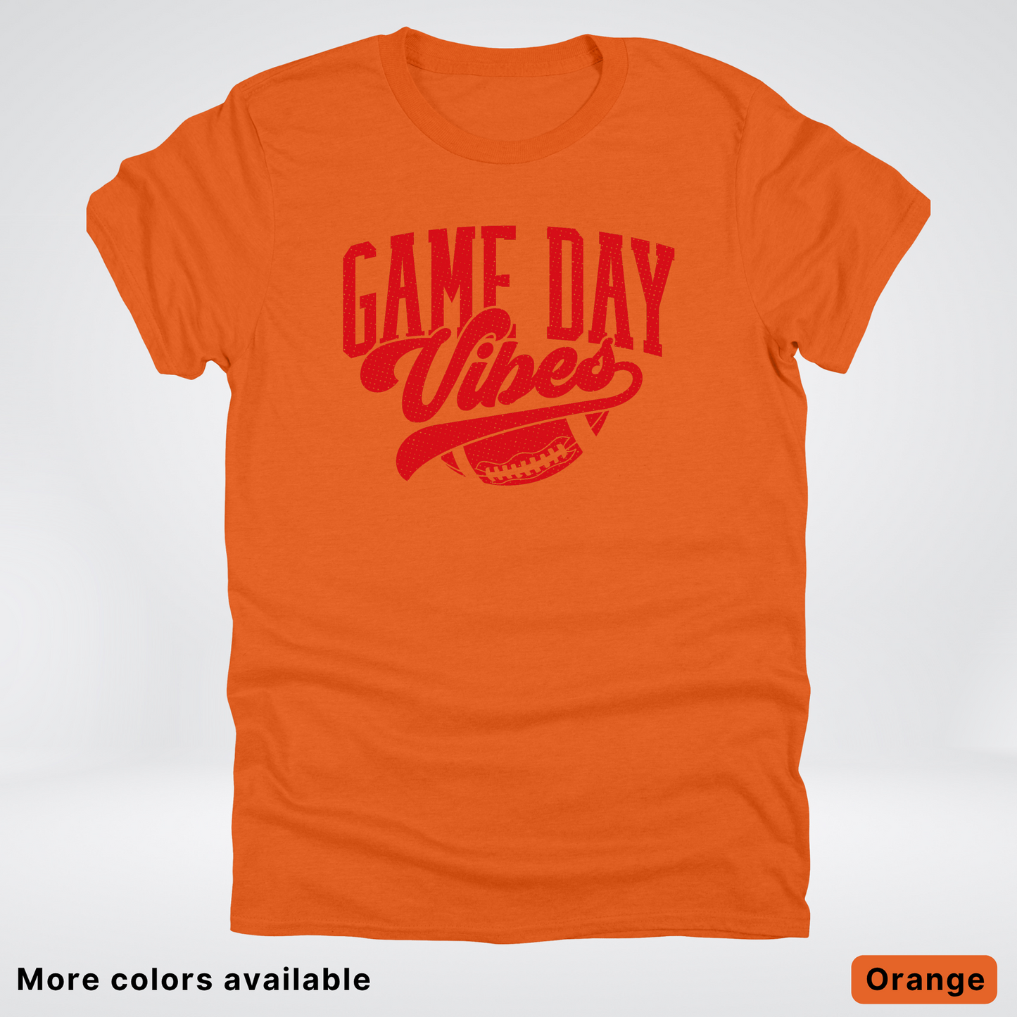 Game Day Vibes - Red Design - Football T-Shirt