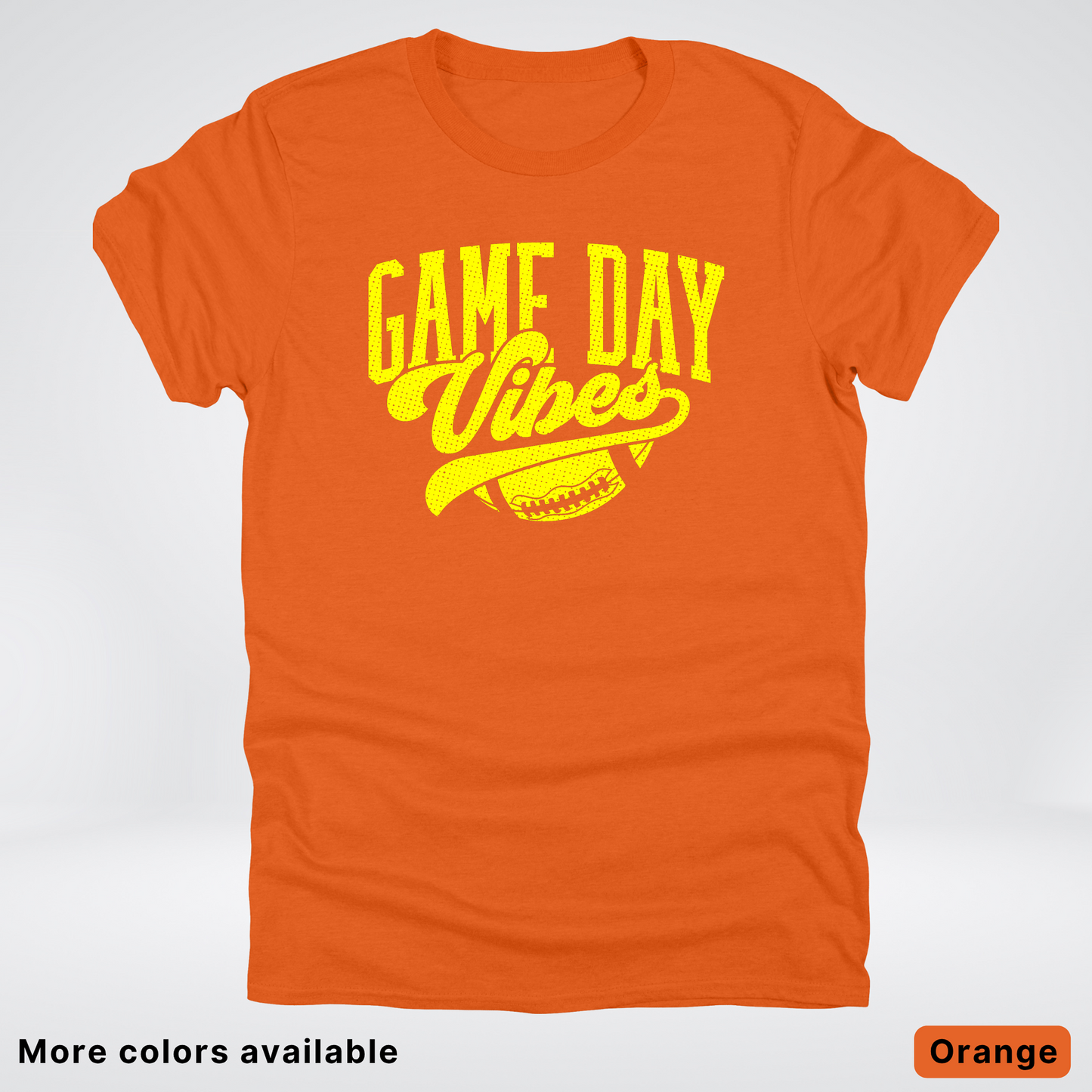 Game Day Vibes - Yellow Design - Football T-Shirt