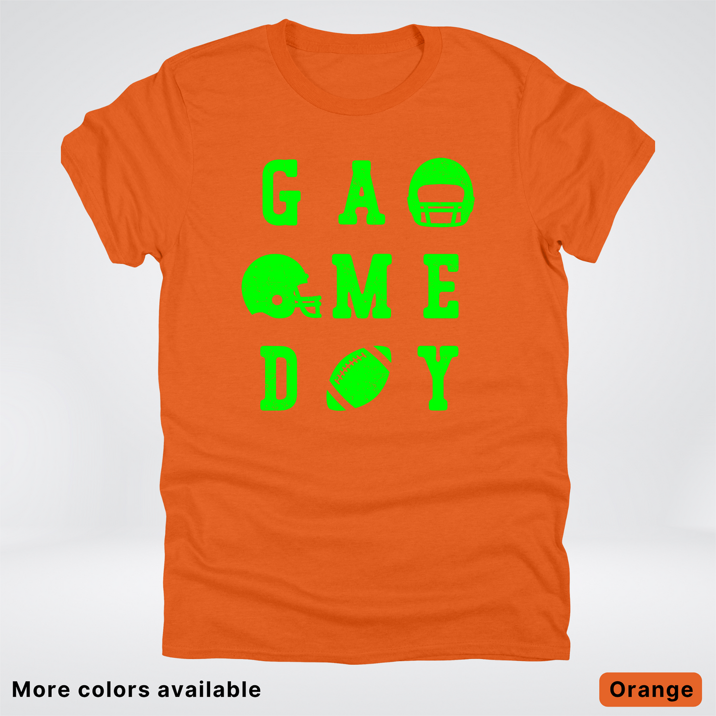 Game Day Football 3 x 3 - Green Design - T-Shirt