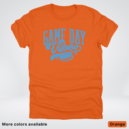 Game Day Vibes – Light Blue Design - Football - T-Shirt