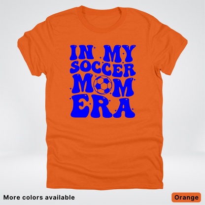 In My Soccer Mom Era – Blue Design - T-Shirt