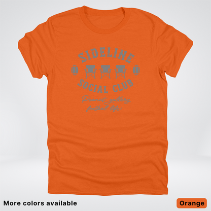 Sideline Social Club Peanut Gallery Football Life - Gray Design - T-Shirt