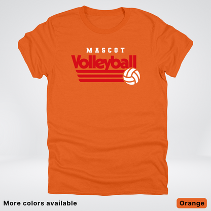 Custom Mascot - Red - Volleyball Design 53 - T-Shirt